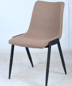 כסא פינת אוכל דמוי עור בצבע חום בהיר