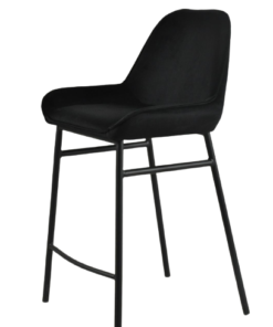 כסא בר מעוצב בצבע שחור