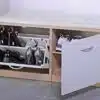 ארונית נעלים עם מושב