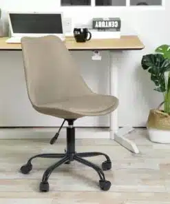 Alternative view of כיסא משרדי מרופד בבד בצבע בז'