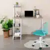 שולחן מחשב לבית בצבע אלון בהיר