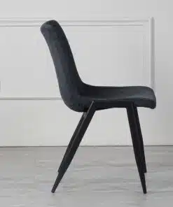 כסאות לפינת אוכל בבד אריג אפור