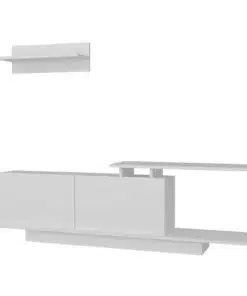 Alternative view of מזנון טלוויזיה מעוצב בצבע לבן
