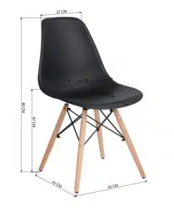 Alternative view of כסאות שחורים לפינת אוכל