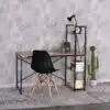 שולחן כתיבה 120 ס"מ עם מדפים לאחסון