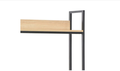 שולחן כתיבה מעוצב 120 סמ עם מדף עליון בצבע אלון