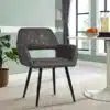 כסאות מעוצבים בגוון פחם – אפור שחור