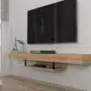 מזנון צף מודרני מזנון צף עץ מזנון תלוי לסלון