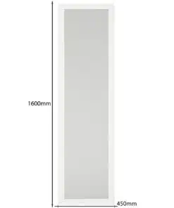 Alternative view of מראת גוף מסגרת לבנה