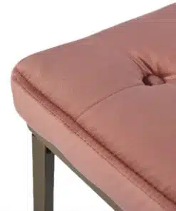 Alternative view of ספסל המתנה מעוצב בבד קטיפה ורוד