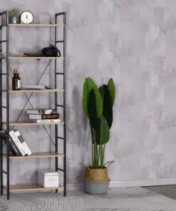 ספריה מעוצבת עם 6 מדפים