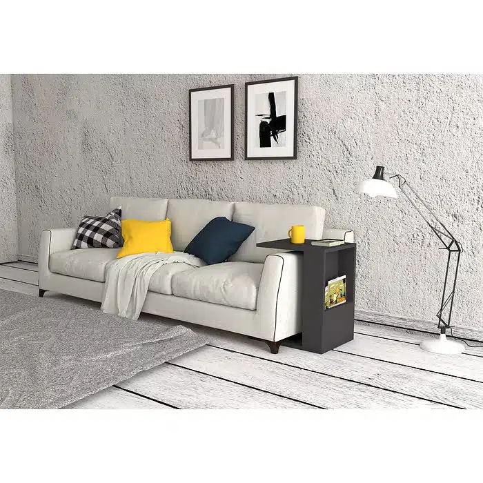 שולחן קפה אפור - שולחן צד לסלון בצבע אפור - רהיטים מעוצבים לבית ולמשרד - איכות פרימיום | סטייל מאסטר רהיטים