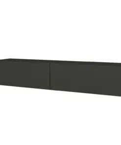 Alternative view of מזנון צף לטלוויזיה בצבע אפור פחם