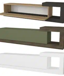 Alternative view of מזנון צף לסלון  בצבע בצבע לבן בעיצוב מודרני