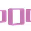 סט מדפים מעוצבים בצבע ורוד