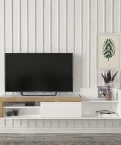 מזנון צף מעוצב לטלוויזיה רוחב 180 ס"מ