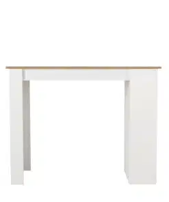 Alternative view of שולחן בר לבן משולב עם אלון