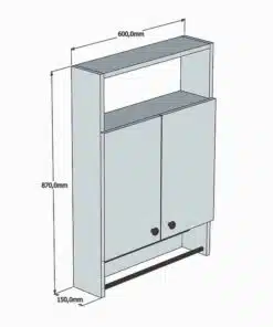 Alternative view of ארון אמבטיה תלוי