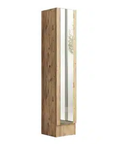 Alternative view of ארון מדפים צר עם מראה
