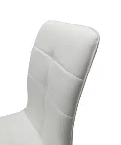 Alternative view of כסאות לפינת אוכל דמוי עור לבן