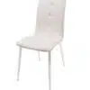 כסאות לפינת אוכל דמוי עור לבן