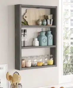 מדף תבלינים למטבח בצבע בטון