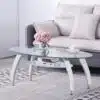 שולחן סלון מודרני מזכוכית