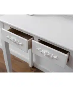 Alternative view of שידת איפור לבנה בעיצוב פרובנס