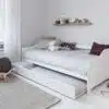 מיטת חבר מעץ מלא כולל זוג מזרונים