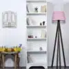ארון מדפים פתוח בצבע לבן
