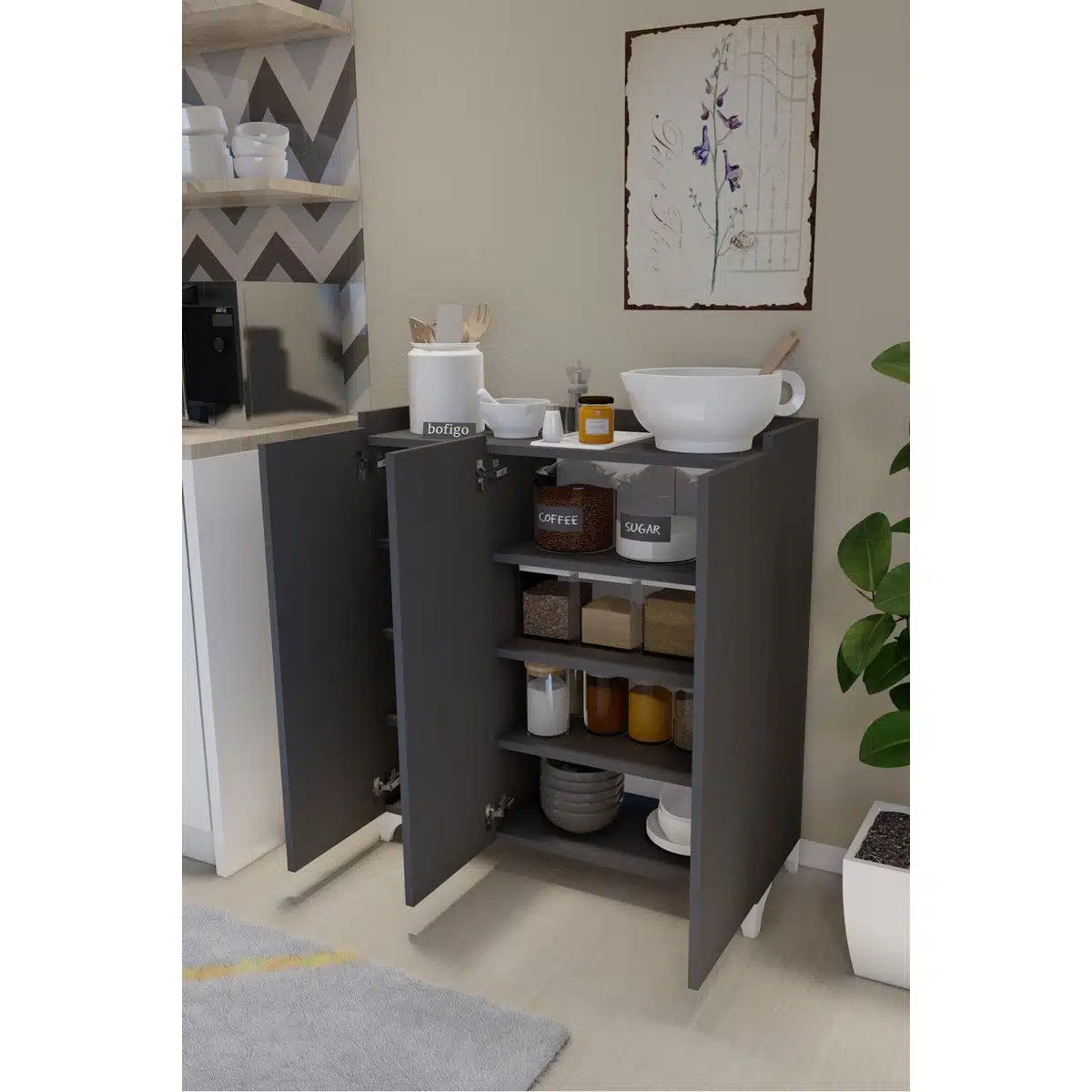 ארון למטבח לתבלינים - ארונית אחסון אמבטיה אפור - ארונות שירות סטייל מאסטר רהיטים - רהיטים איכותיים לבית ולמשרד