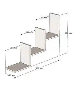 יחידת מדפים לסלון לתלייה