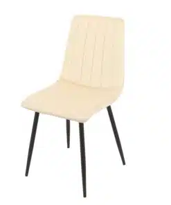 כסאות אוכל בבד שמנת