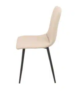 כסאות אוכל שמנת דמוי עור