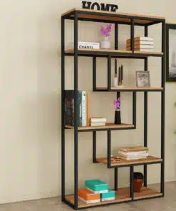 ספרייה מעוצבת לסלון