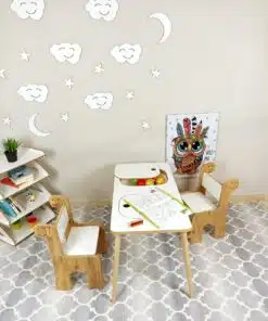 שולחן יצירה לילדים מעץ