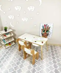 שולחן יצירה עם אחסון לילדים
