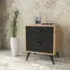 רהיטים חדר שינה שידת לילה עם מגירות