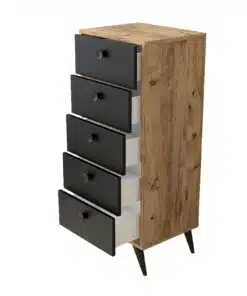 שידת מגירות צרה וגבוהה