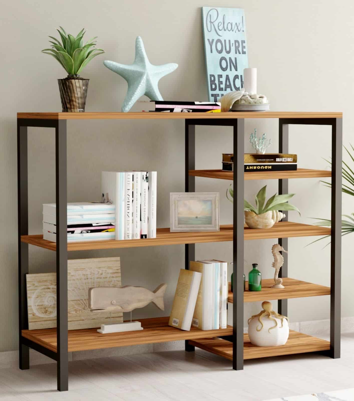 ארון מדפים פתוח נמוך - קונסולה עם מדפים פתוחה - כל הרהיטים סטייל מאסטר רהיטים - רהיטים איכותיים לבית ולמשרד