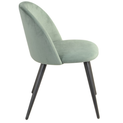 כסא קטיפה ירוק בהיר