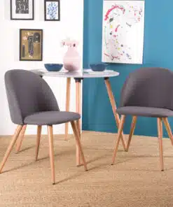 כסאות אפורים לפינת אוכל