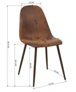 כסאות דמוי עור חום
