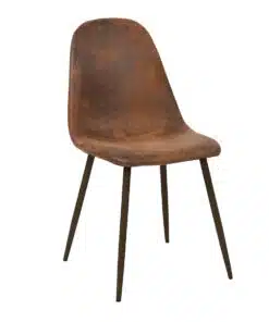 כסאות פינת אוכל דמוי עור חום