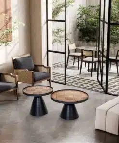 סט שולחנות מעוצבים לסלון