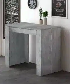קונסולה נפתחת לפינת אוכל בצבע אפור