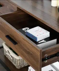 קונסולה עם מגירות עץ אגוז