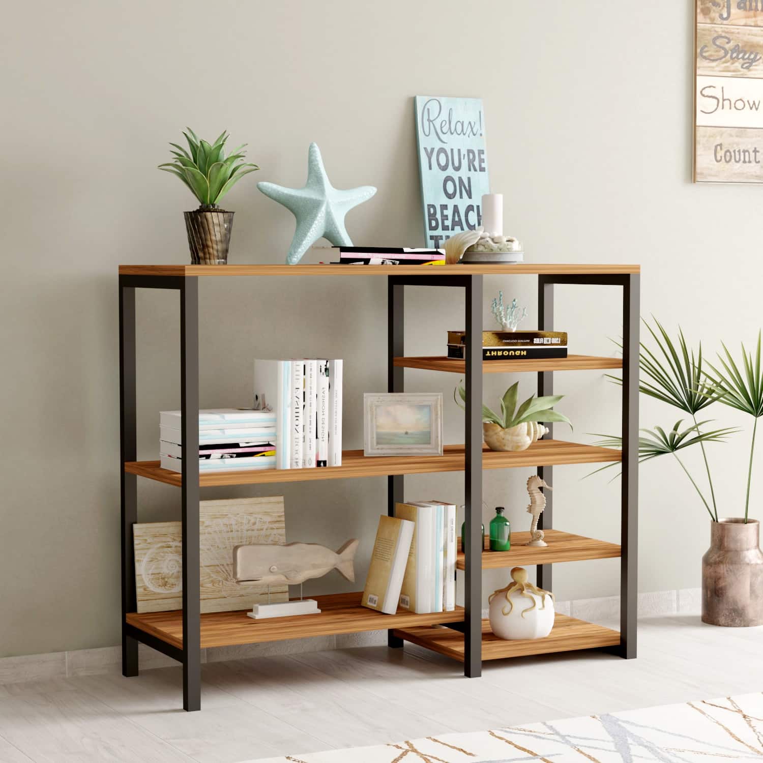 קונסולת מדפים פתוחה - קונסולה עם מדפים פתוחה - כל הרהיטים סטייל מאסטר רהיטים - רהיטים איכותיים לבית ולמשרד