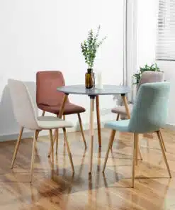 שולחן עגול אפור