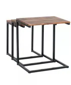 שולחנות צד לסלון במבצע מעץ